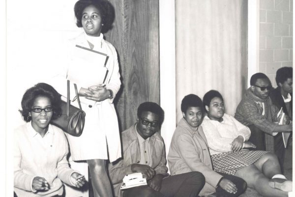 Left to right: Maggie Daily, Joyce Dugan, Sonny Garner, unidentified, Jennifer Buckner, James Williams, Martha Grayer