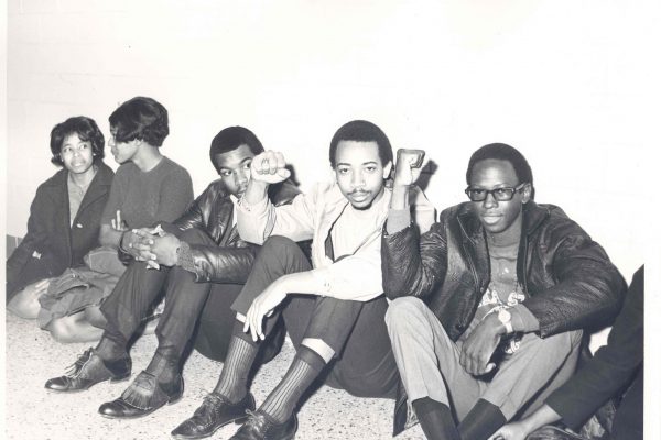 Left to right: Pearlie White, Sharon Burnett, Roy Allen, Willy Cherry, Talmadge Davis