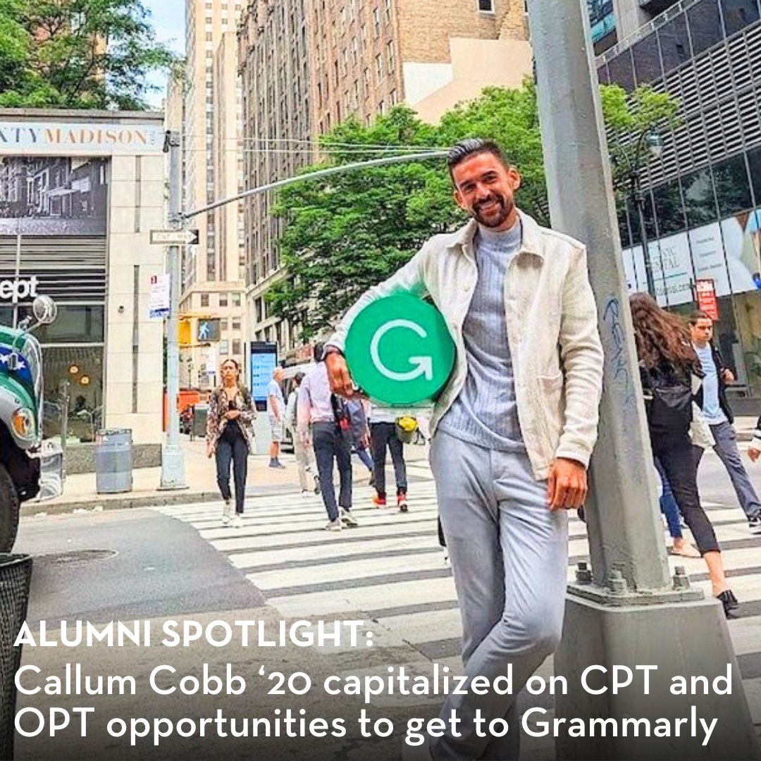Alumni spotlight Callum Cobb